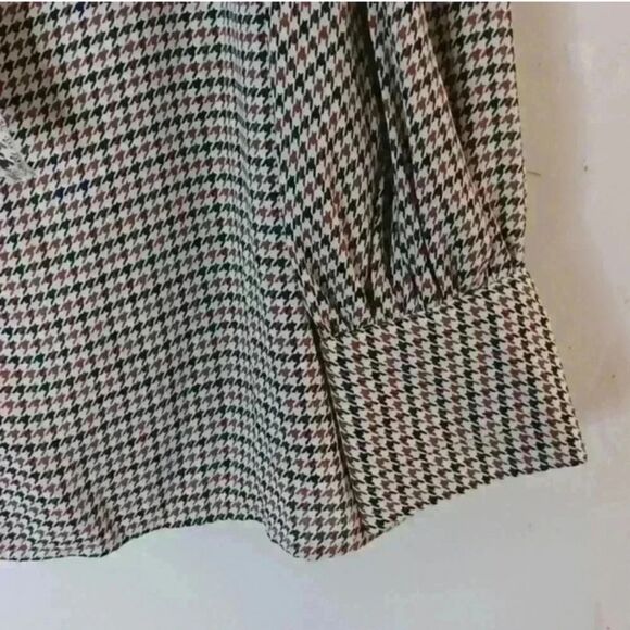 who what wear women's Blouse with Tie Front and Bib Collar - Picture 8 of 13